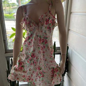 White floral nightie  - ENCHANTING